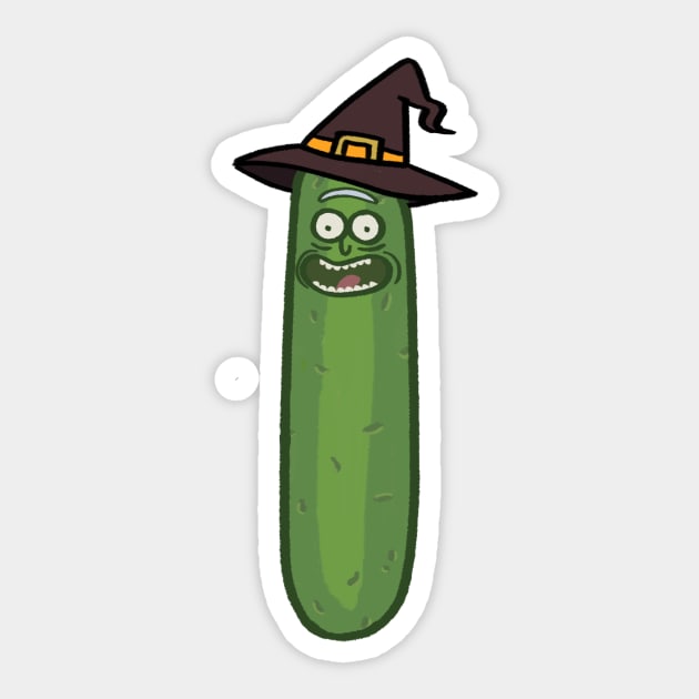 Halloween pickle cartoon Sticker by ballooonfish